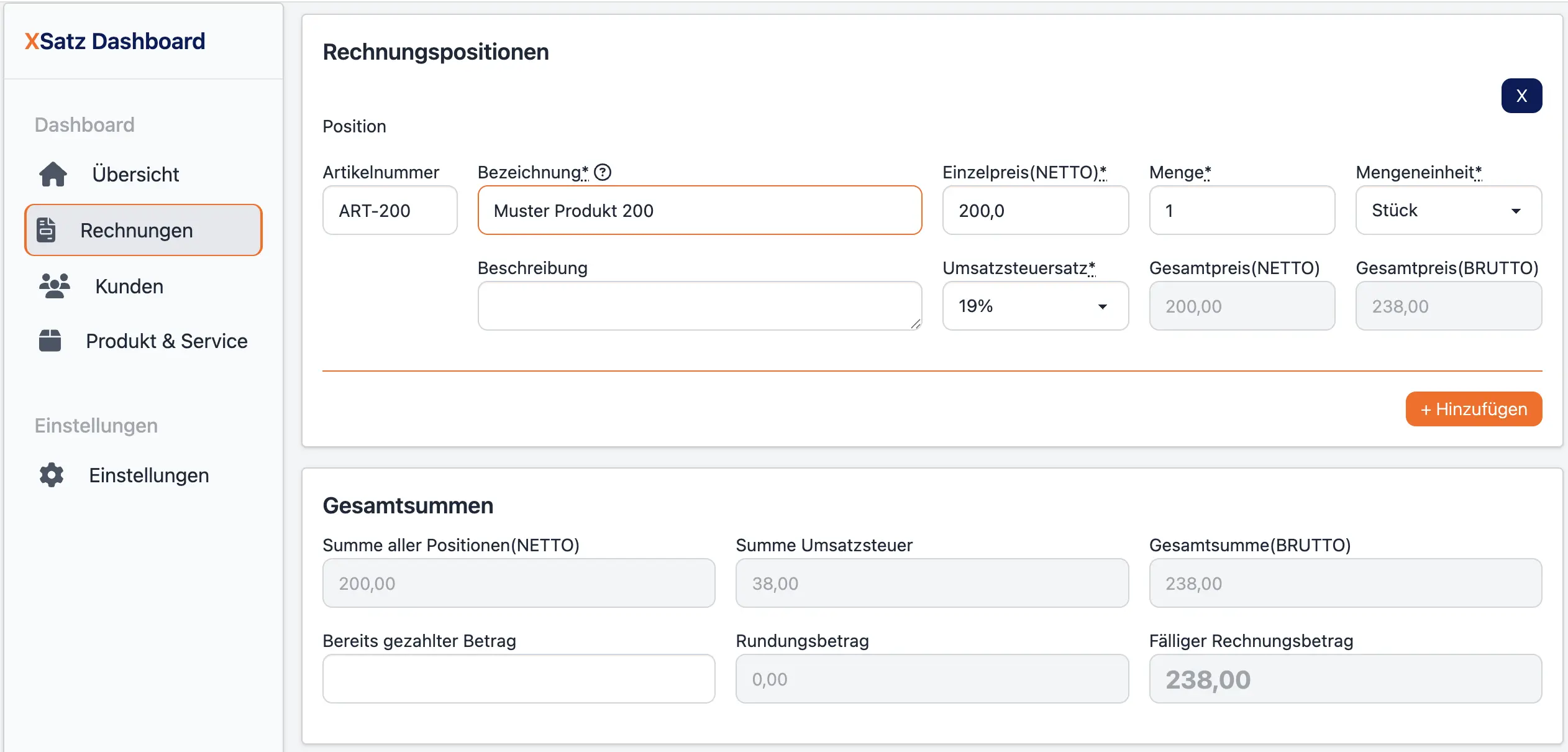Automatisches Ausfüllen aller Felder